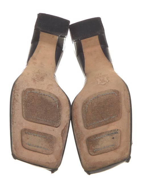 Fendi Zucca FF Logo Leather Slides