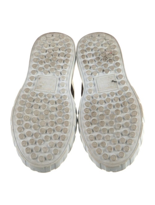 Fendi Zucca FF Logo Leather Sneakers