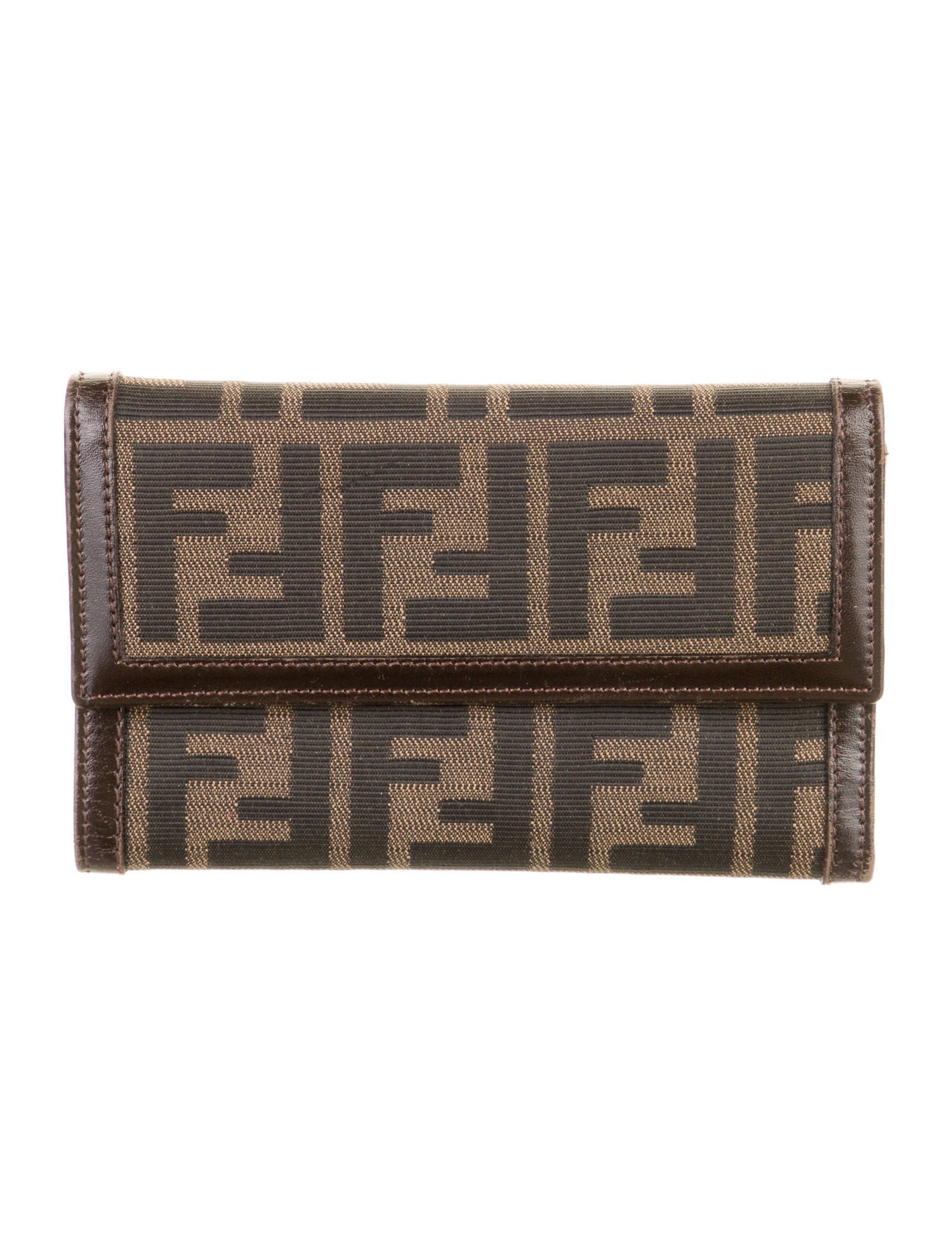 Fendi Vintage Zucca Compact Compact Wallet