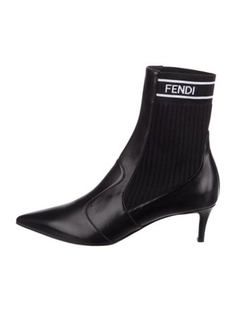 Fendi Leather Sock Boots