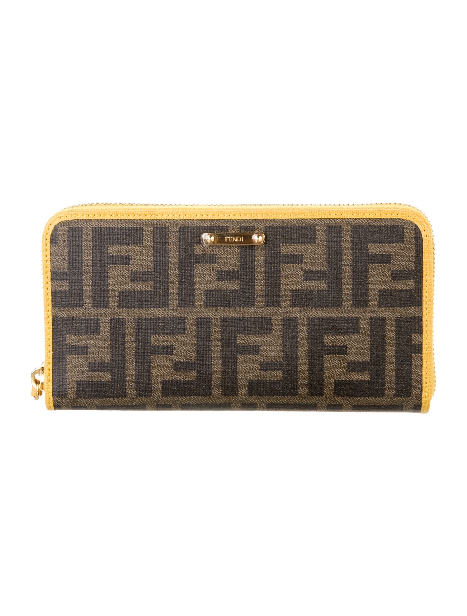 Fendi Zucca FF Logo Printed Continental Wallet w/ Tags