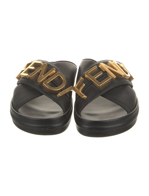 Fendi Leather Slides