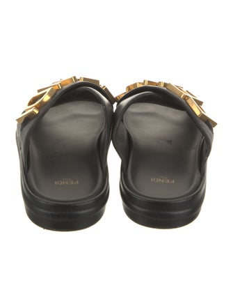Fendi Leather Slides