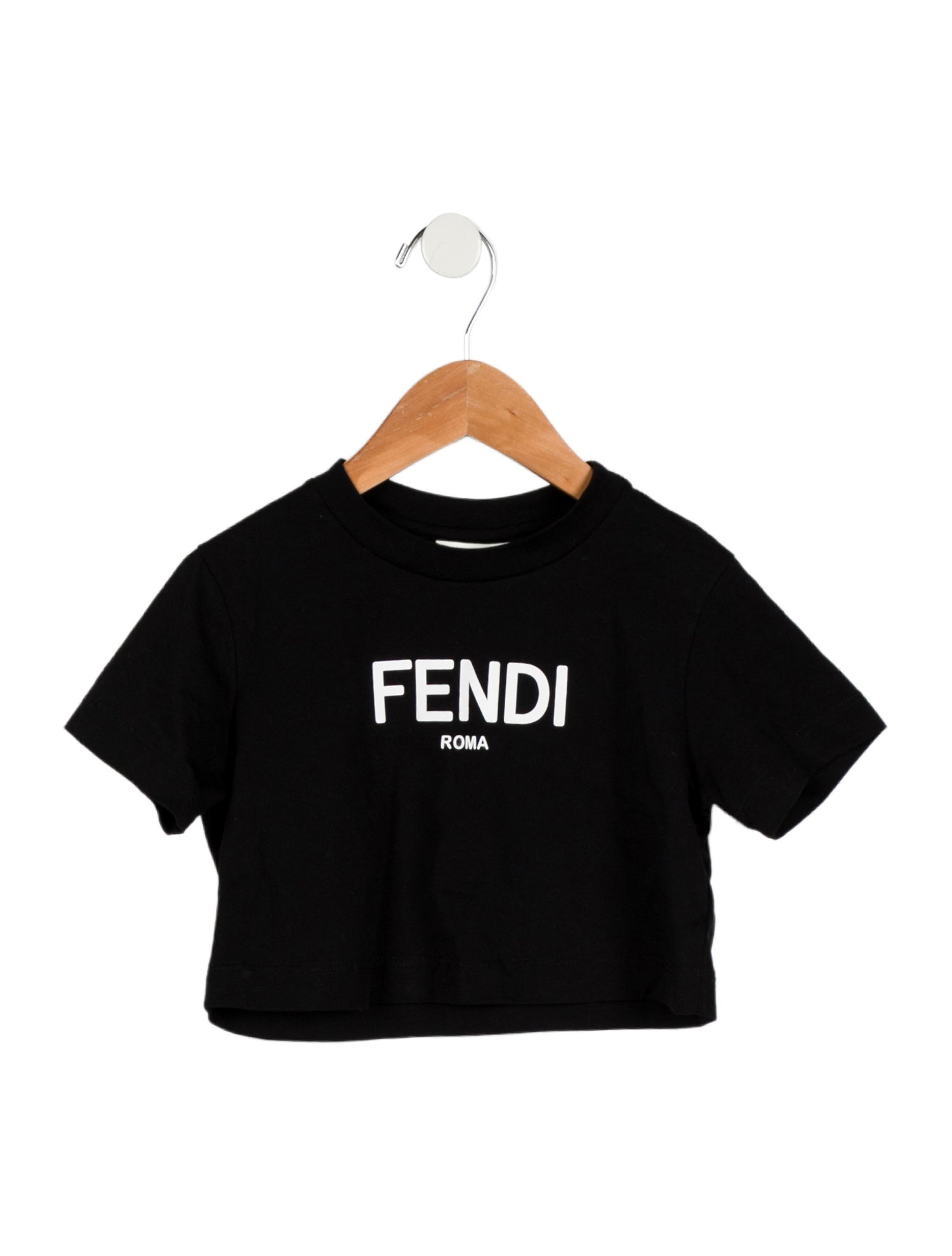 Fendi Toddlers' Logo Graphic Short Sleeve Top