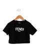Fendi Toddlers' Logo Graphic Short Sleeve Top