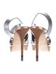Fendi Leather Animal Print Sandals