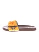 Fendi Zucca FF Logo Satin Slides