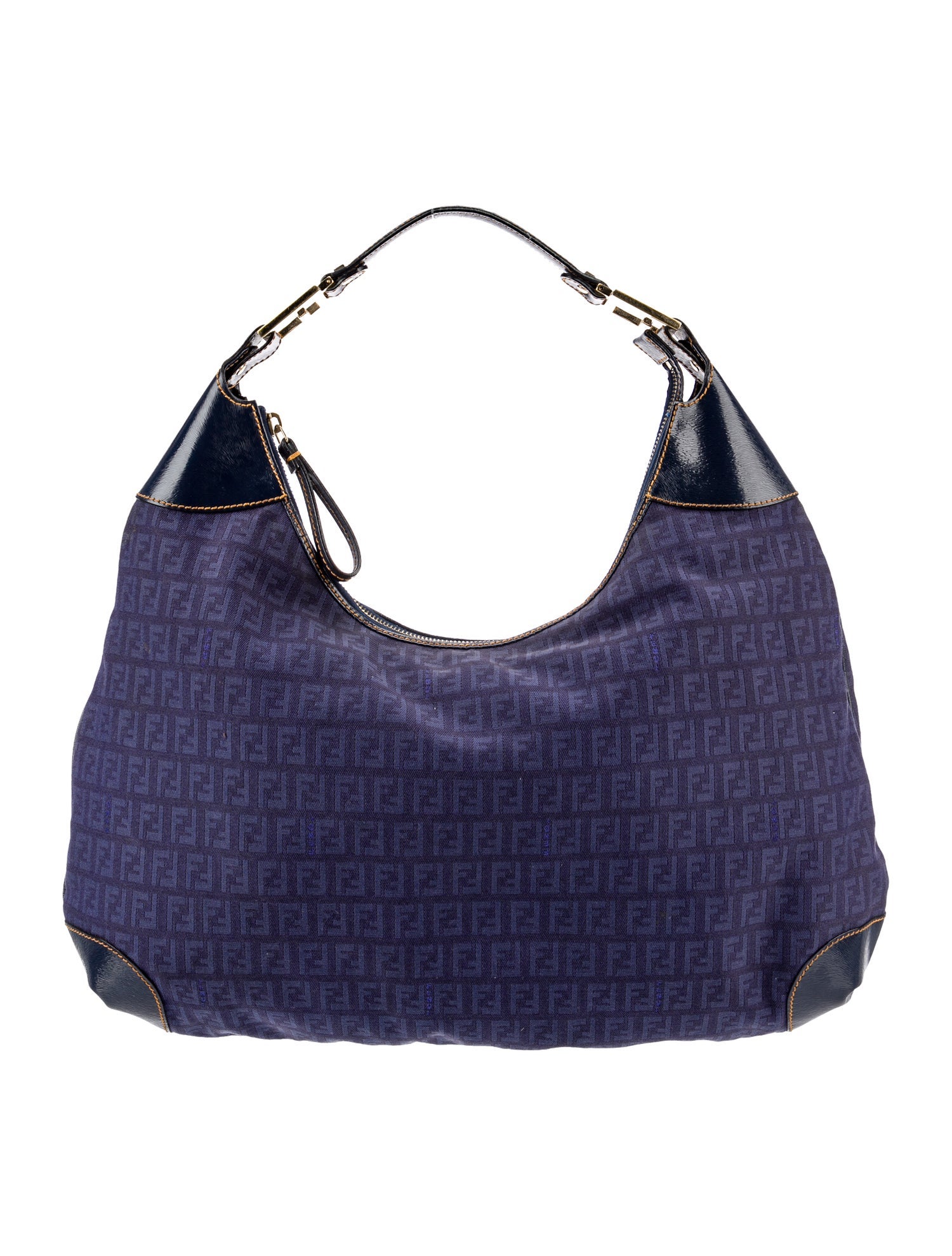 Fendi Zucchino FF Hobo Large Vintage