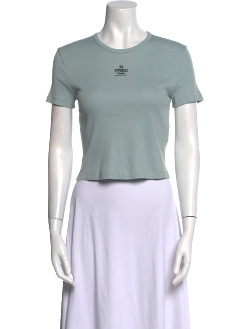 Fendi Graphic Print Crew Neck T-Shirt