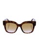 Fendi Zucca FF Logo Oversize Sunglasses
