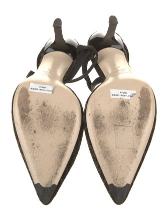 Fendi Zucca FF Logo Printed Slingback Pumps