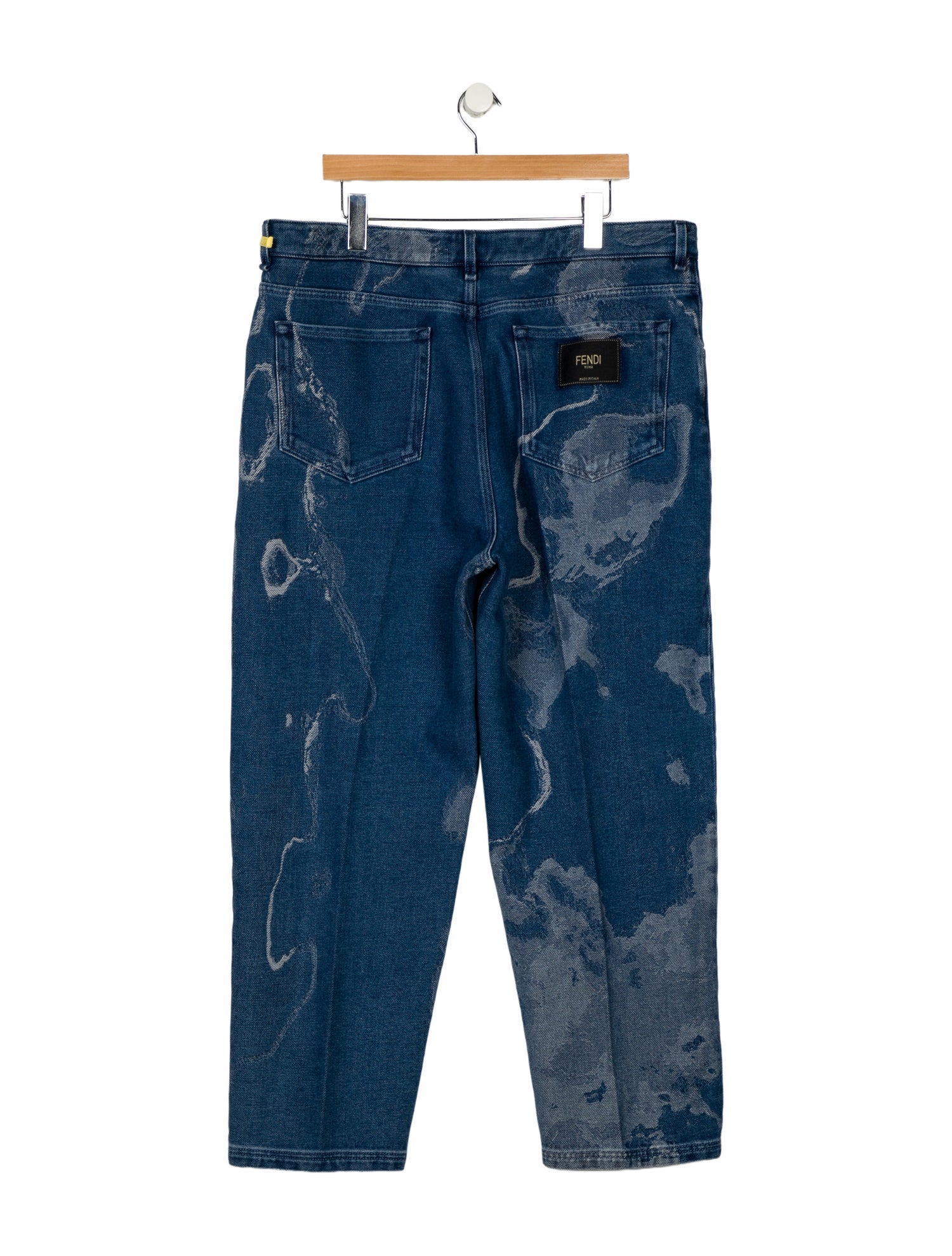 Fendi Zucca FF Logo Straight-Leg Jeans