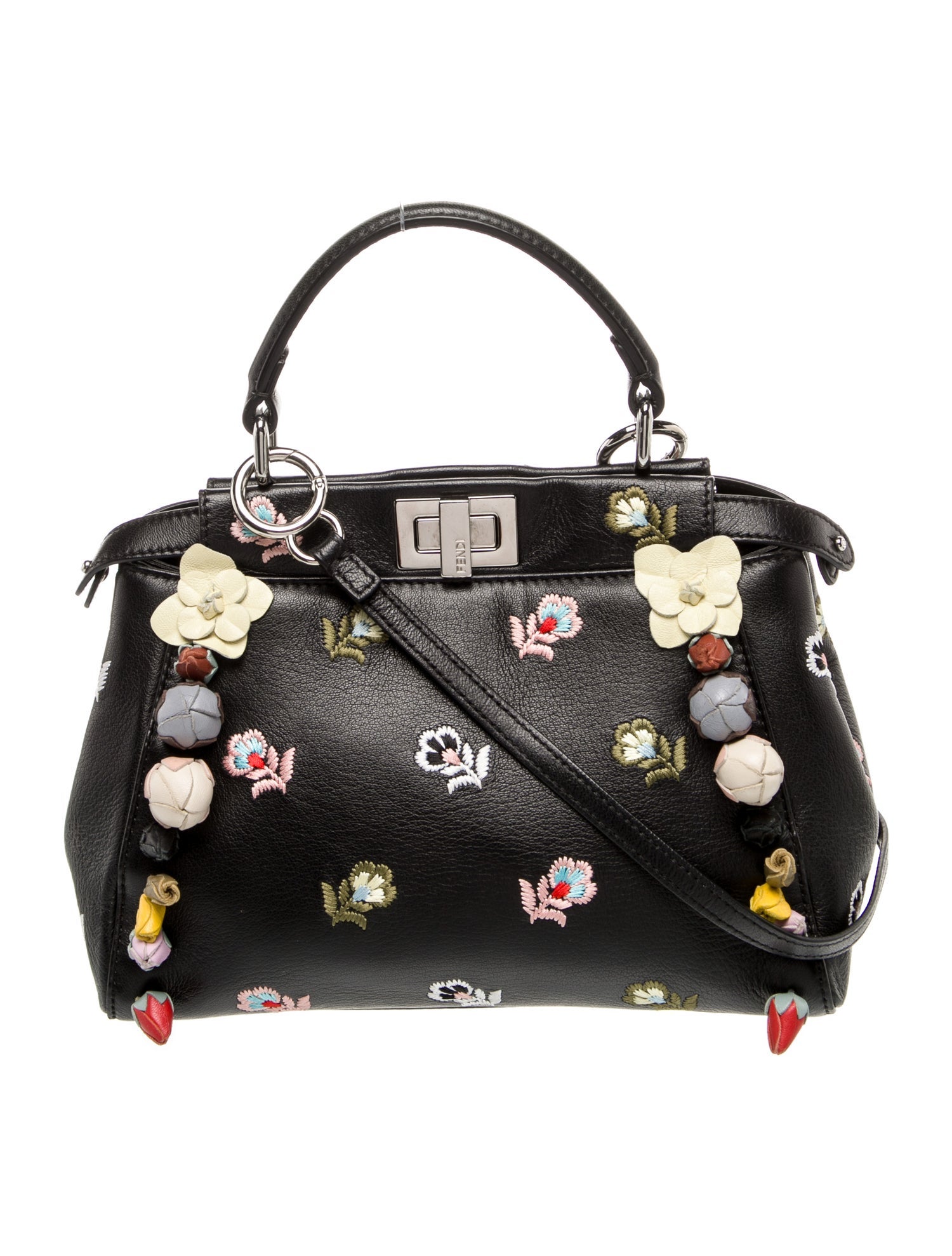 Fendi Leather Top Handle Bag