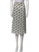 Fendi Silk Midi Length Skirt