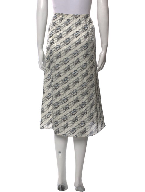 Fendi Silk Midi Length Skirt
