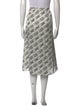 Fendi Silk Midi Length Skirt