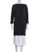 Fendi Bateau Neckline Long Sleeve Tunic