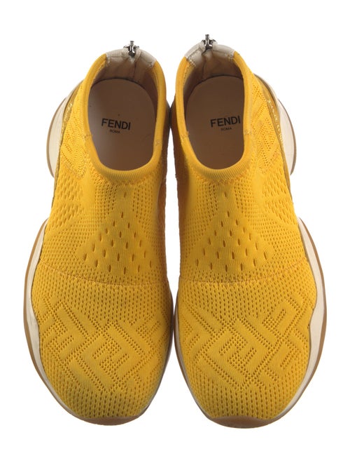 Fendi Zucca FF Logo Colorblock Pattern Sock Sneakers