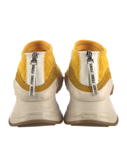Fendi Zucca FF Logo Colorblock Pattern Sock Sneakers