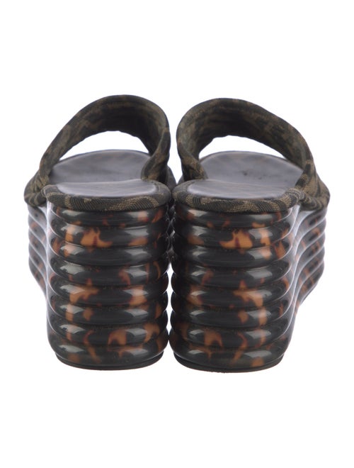 Fendi Zucca FF Logo Canvas Slides