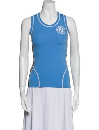 Fendi Nylon Graphic Print Top