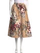 Fendi Floral Print Midi Length Skirt