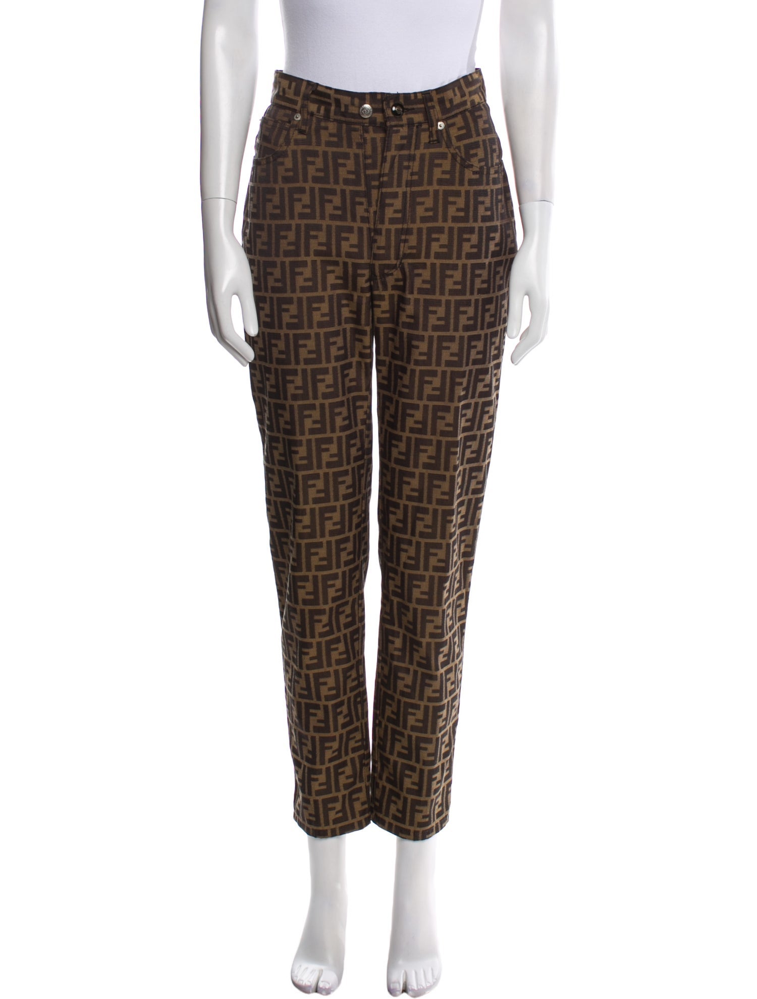 Fendi Vintage Straight Leg Pants