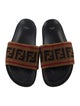 Fendi Zucca FF Logo Velvet Flats