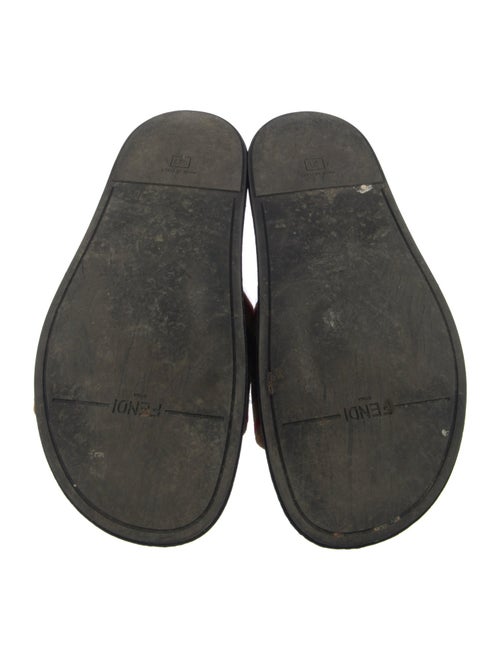 Fendi Zucca FF Logo Velvet Flats