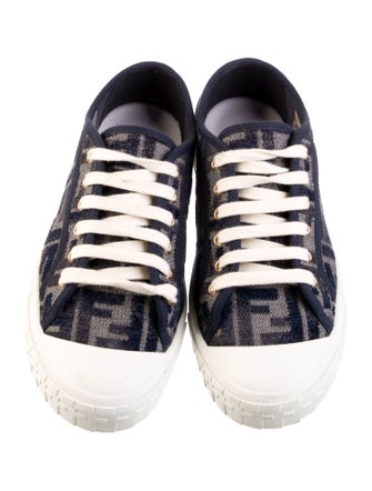 Fendi Zucca FF Logo Canvas Sneakers