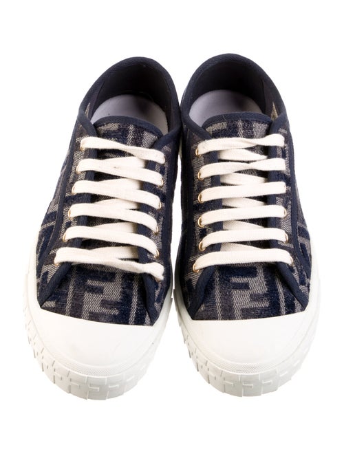 Fendi Zucca FF Logo Canvas Sneakers