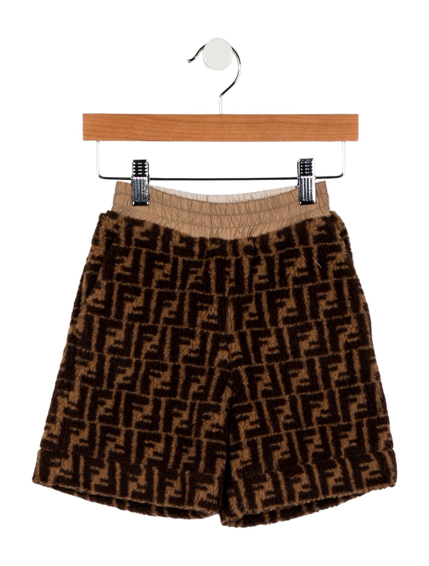 Fendi Toddlers' Fleece Zucca Print Shorts w/Tags