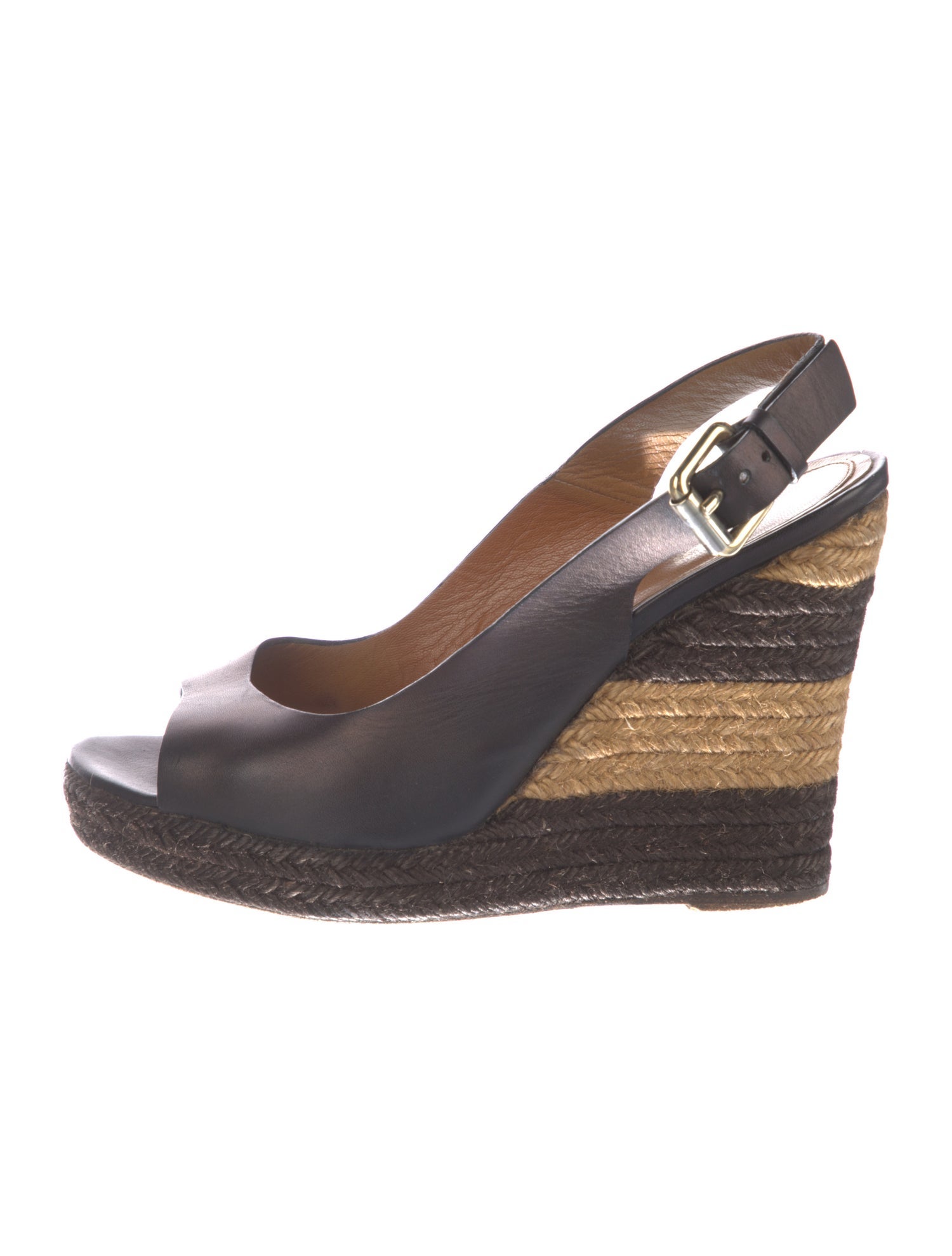 Fendi Vintage Leather Espadrilles