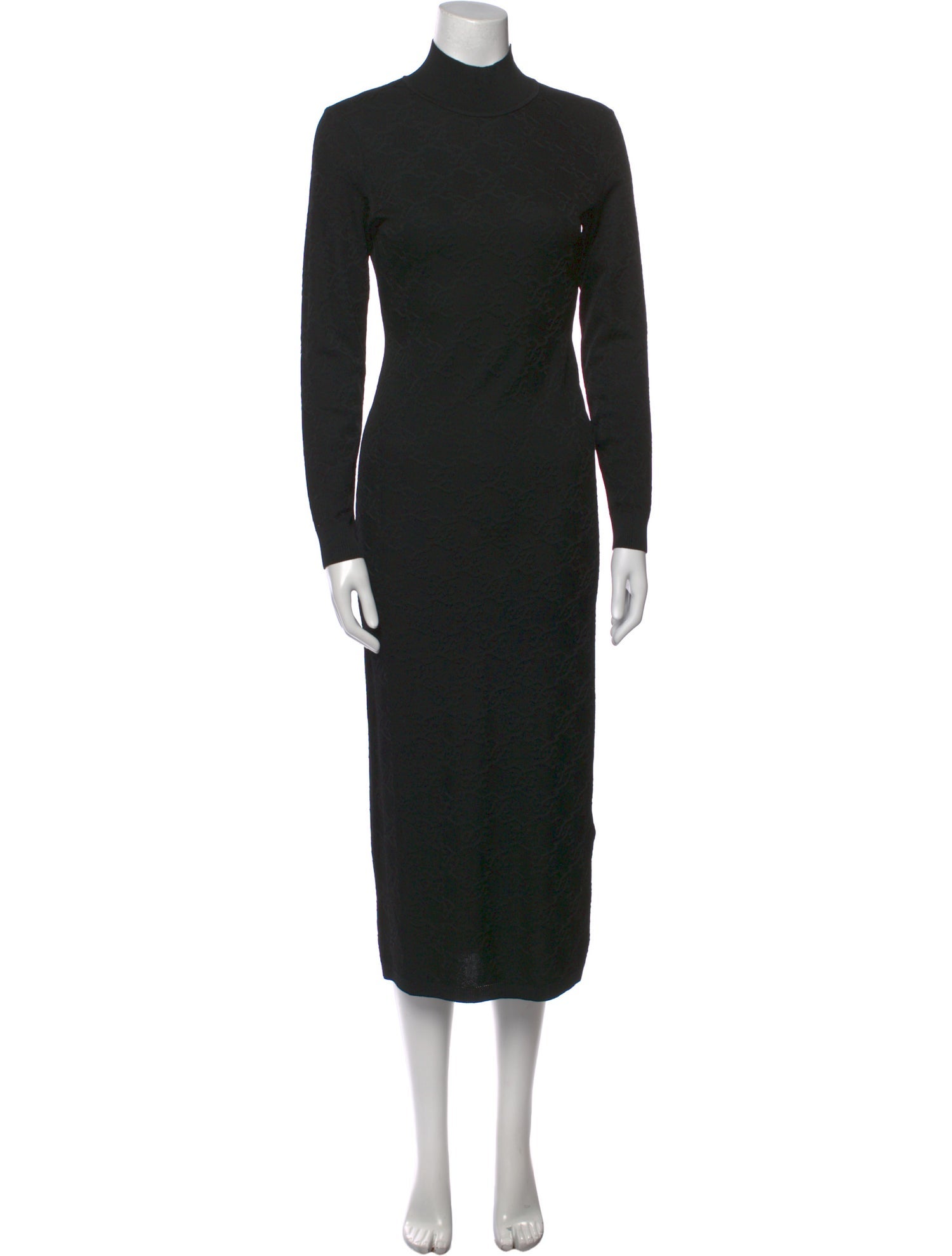Fendi Turtleneck Long Dress