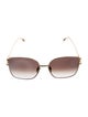Fendi Square Gradient Sunglasses