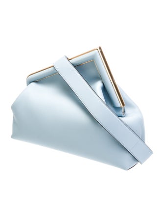 Fendi Leather First Clutch Medium