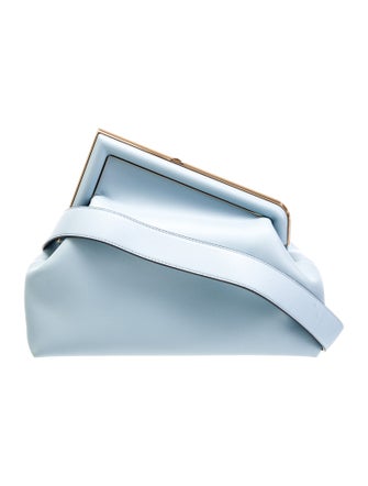 Fendi Leather First Clutch Medium