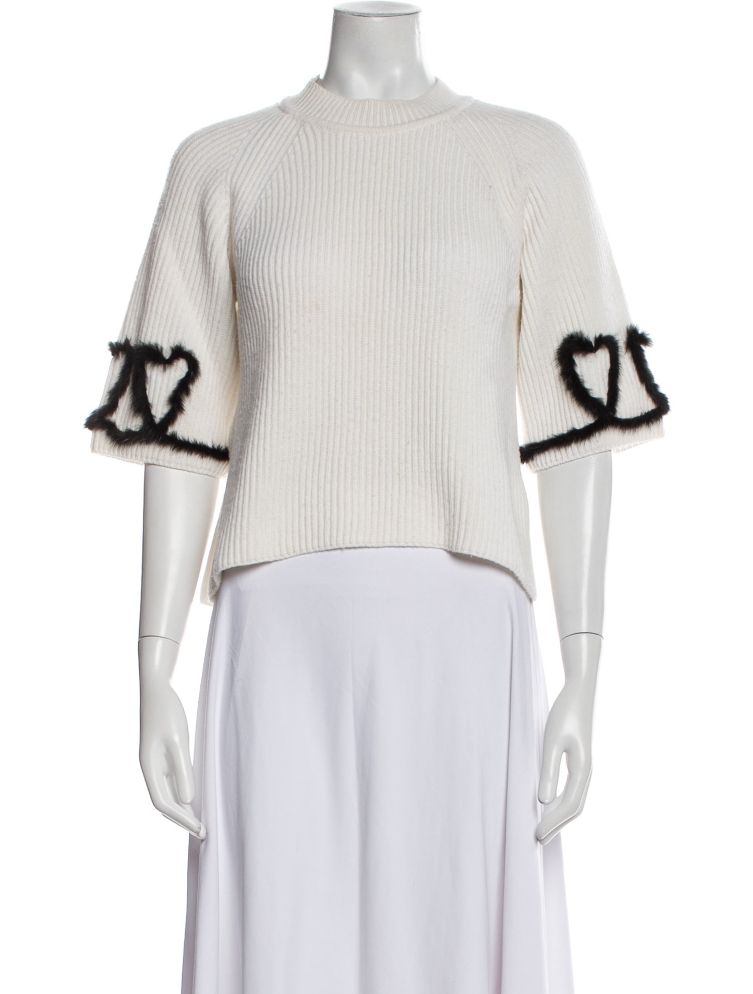 Fendi Virgin Wool Crew Neck Sweater