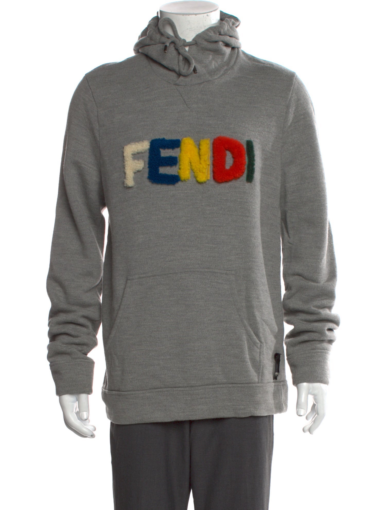 Fendi Wool Graphic Print Hoodie