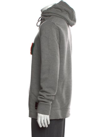 Fendi Wool Graphic Print Hoodie