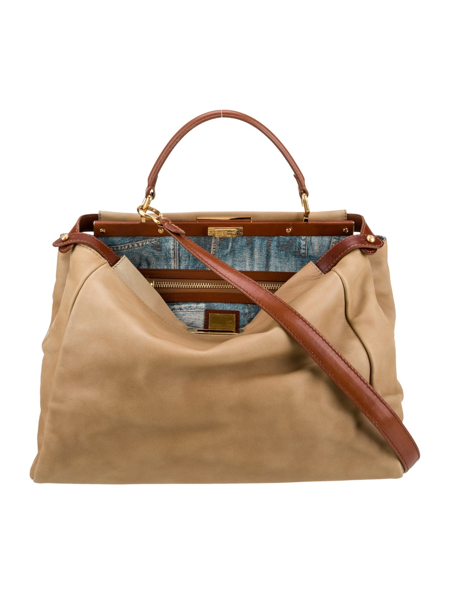 Fendi Leather Peekaboo Large Vintage