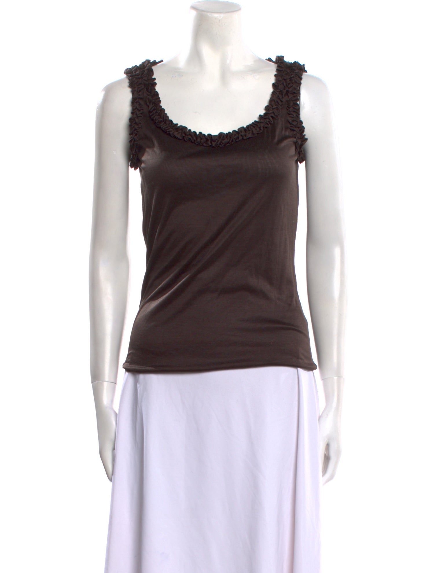 Fendi Scoop Neck Sleeveless Top