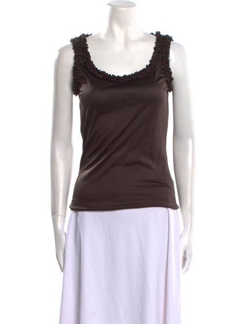 Fendi Scoop Neck Sleeveless Top