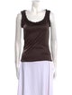 Fendi Scoop Neck Sleeveless Top