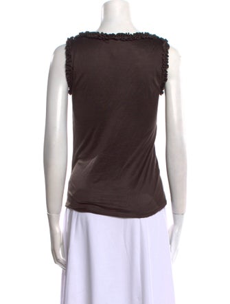 Fendi Scoop Neck Sleeveless Top