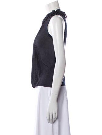 Fendi Silk Crew Neck Top