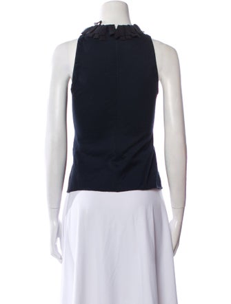 Fendi Silk Crew Neck Top