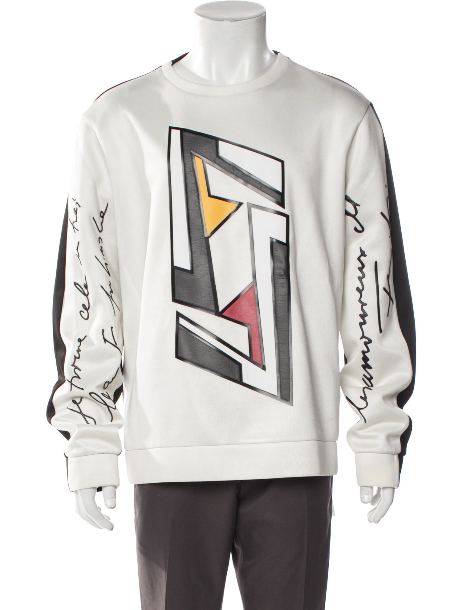 Fendi Graphic Print Crew Neck Sweatshirt