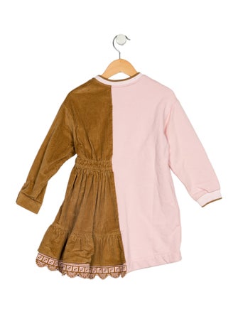 Fendi Girls' Pink Bear Dress
