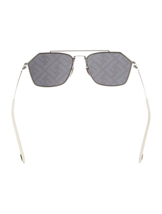 Fendi Zucca FF Logo Square Sunglasses